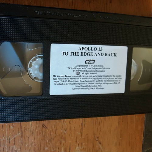 Apollo 13 To the Edge and Back VHS Astronauts WGBH PBS James Lovell, No B/C, Ex - Picture 2 of 9