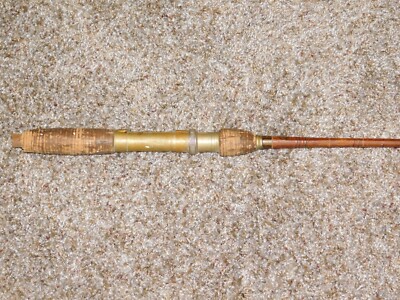 VINTAGE MONTAGUE SPLIT BAMBOO TWO PIECE FISHING ROD 55
