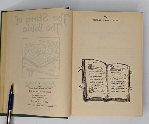 Vintage 1941 Geschichte der Bibel geschrieben & gezeichnet von Hendrick Van Loon Füllstoff - Bild 5 von 12