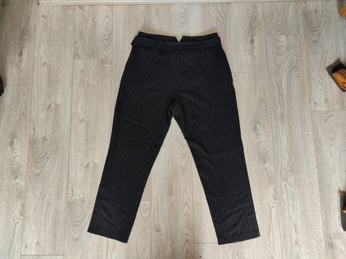 Select High Waist Hose Pants schwarz gestreift klassisch UK 14 sehr guter Zustand Damen - Bild 5 von 7