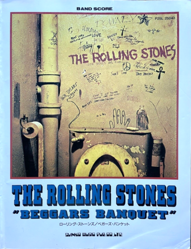 The Rolling Stones Beggars Banquet Guitar Bass Drum Key Vocal Band Score Book - Afbeelding 1 van 2