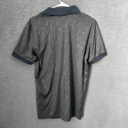 J Lindeberg Shirt Mens Medium Grey Short Sleeve Regular Fit TX Jersey Polo Golf - Picture 2 of 11