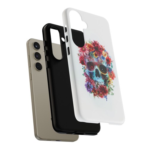 Skull Flowers Abstract Phone Case for iPhone, Samsung Galaxy, Pixel - 第 101/163 張圖片