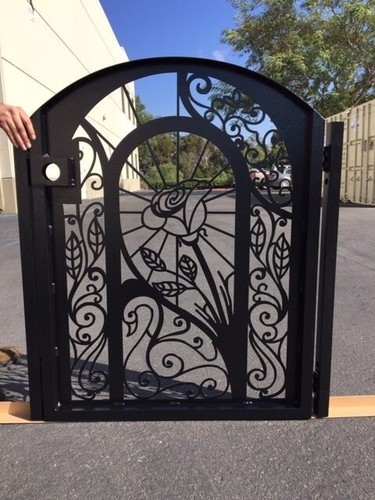 Metal Gate Modern Urban Pedestrian Walk Iron Garden Gate driveway gate - Picture 2 of 8