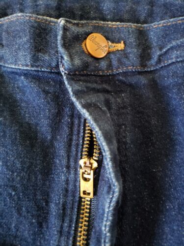 Wrangler Made in USA Size 34 Jeans Stretch Blue Cowboy Cut 947STR Dark Wash - Picture 4 of 5
