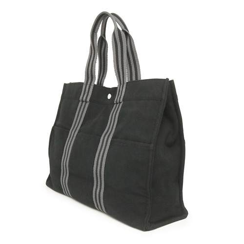 HERMES Fourre-Tout Large Model Tote Canvas, Black - Picture 3 of 12