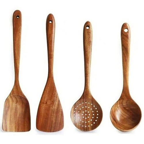 Hand Made Wooden Kitchen Utensil Set, High Quality Spoons, Spatula For Cooking. - Picture 6 of 18
