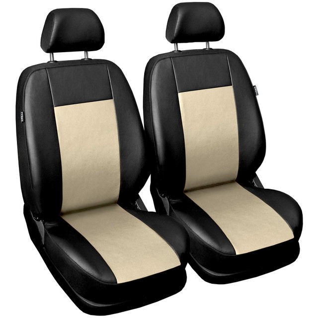 Universal Autositzbezüge für Skoda Octavia 1+1 Vordersitze Beige Sitzbezüge Auto