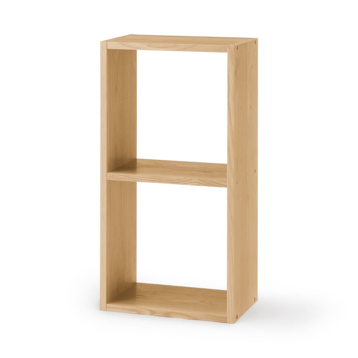 Muji Stacking Shelf 2x1 Oak Wood 42cm x 28.5cm x 81.5cm New