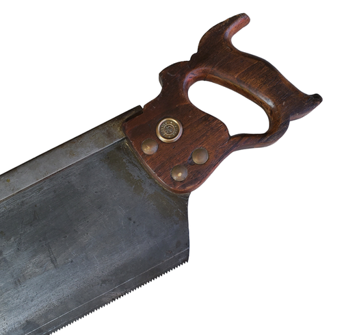 Vintage Cast-Steel Henry Disston & Sons Back Saw Phil, USA Large 33" - Picture 4 of 12
