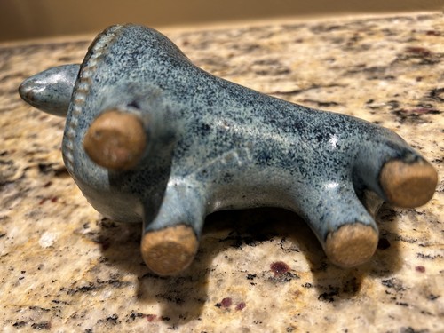 Unique Pottery Ocarina Lion Statue - Picture 6 of 8