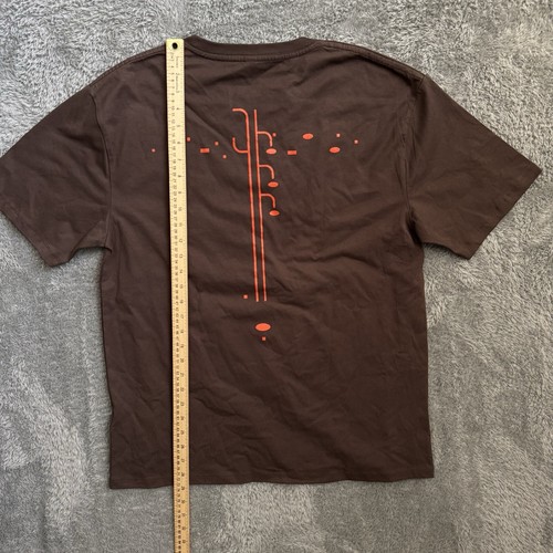 Chet Baker Reimagined Brown/Orange Short Sleeve TShirt Organic Cotton Size Large - Picture 5 of 7