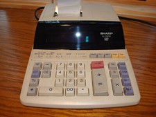 Sharp EL-1197P II ~ 12 Digit ~ 2-Color Electronic Printing Calculator ~ Working
