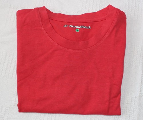 Camisa de coral vintage vintage con manga gorra NordicTrack mediana para damas - nueva con etiquetas - Imagen 3 de 10