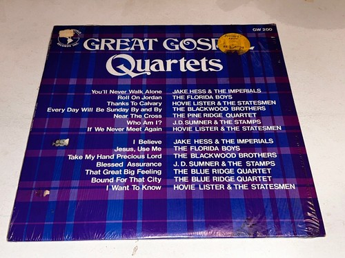 Great Gospel Quartets Music Compilation Gospel World Vinyl LP 66G - Picture 3 of 4