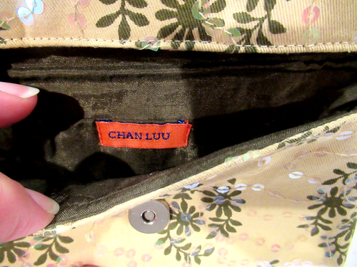 Chan Luu beige sequined wallet - Picture 7 of 8