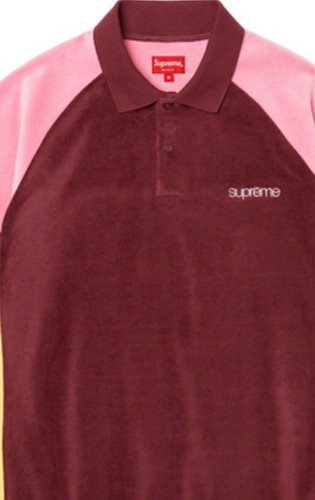 標準価格 Supreme Paneled Velour L/S Polo Black L radimmune.com