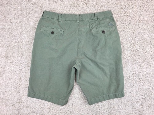 Brooks Brothers Men's Olive Chinos Shorts Extended Waistband Size 34x10 - Picture 11 of 14