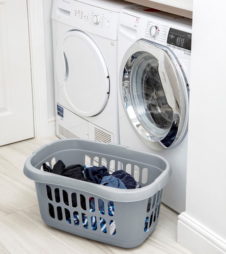 [Juego de 8] Cesta de lavandería hipster de plástico para lavar ropa con asas - Imagen 28 de 67