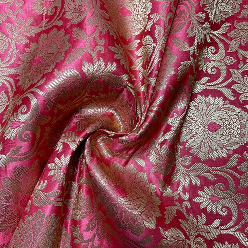 Brocade Ornamental Floral Gold Metallic Material Dress Craft Fabric 44" Meter - Picture 74 of 352