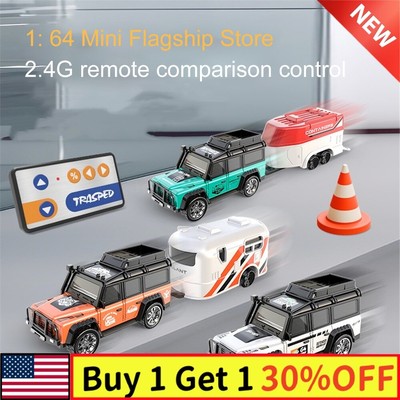 Mini Rc Drift Car, 1/64 Scale Alloy Truck, Remote Control 4x4 Off-Road Vehicle