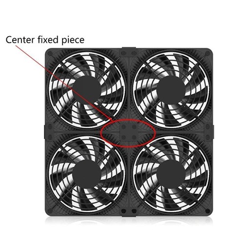 Buckle C-shaped Parallel Bracket 12cm-14cm Chassis Fans Fixing Connection Rack - Afbeelding 6 van 10
