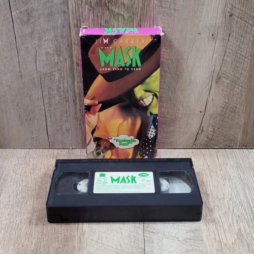 The Mask VHS Cameron Diaz, Jim Carrey- Vintage- Comedy - 1994- From Zero To Hero - Picture 5 of 6
