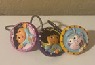 DORA THE EXPLORER SHOWER CURTAIN RINGS - SET OF 12 - FEATURES DORA & BOOTS -