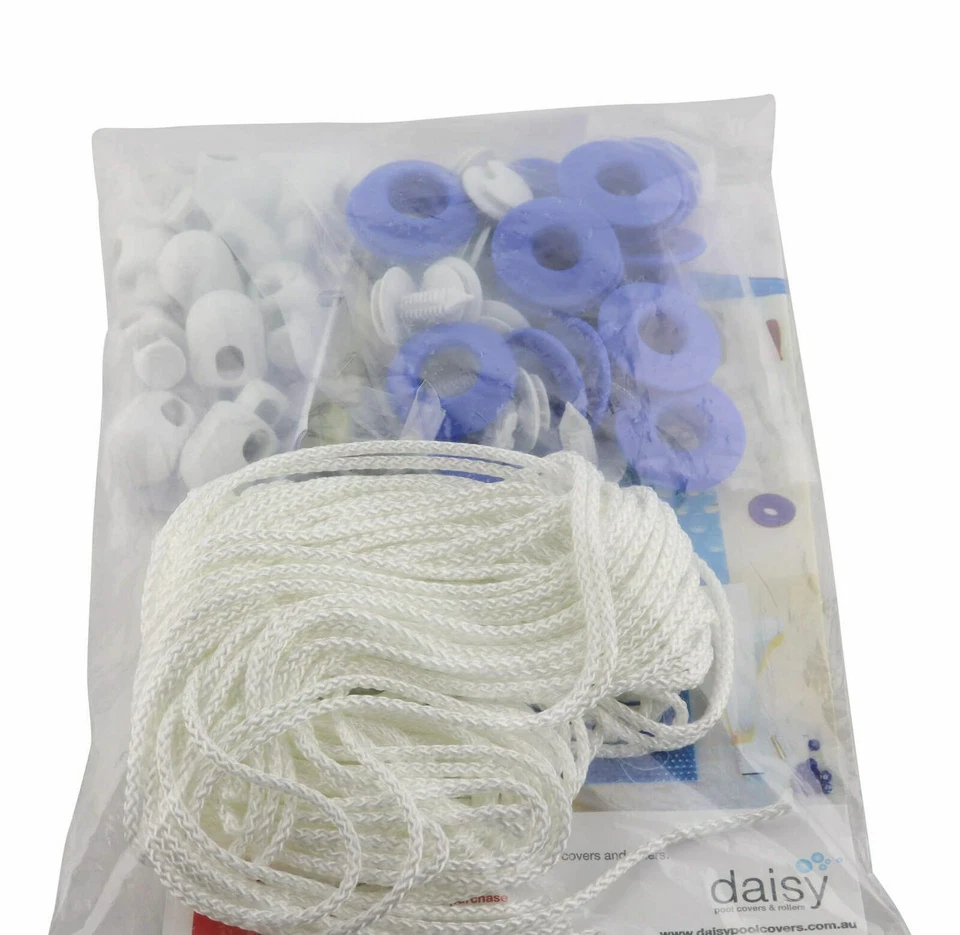 Kit de instalación de reacondicionamiento de rodillos de piscina Daisy - Se adapta a cubierta de burbujas de piscina Foto 4 de 4