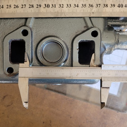 Yanmar 129670-44911 used good exhaust manifol heat exchanger with core by fedex - Picture 7 of 24