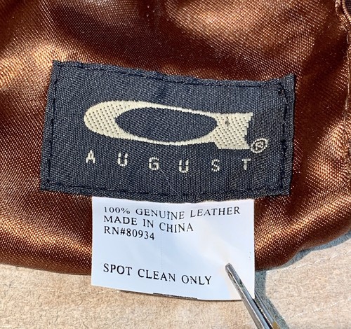 August Tan Beige Suede Bucket Hat Medium Unisex - Picture 4 of 4