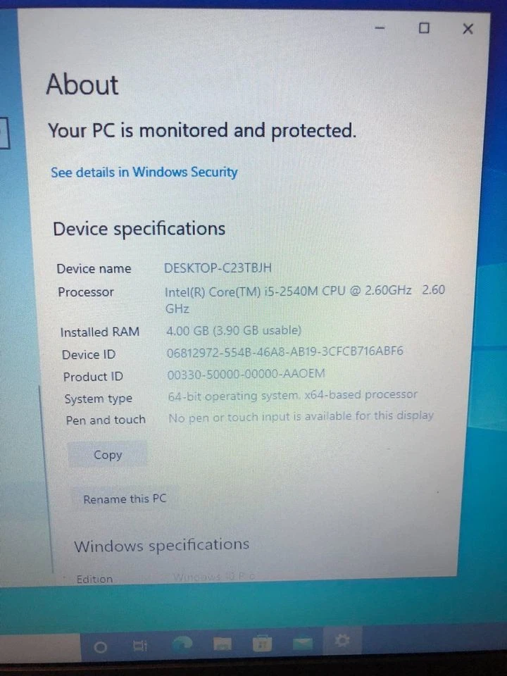 Ноутбук Dell Latitude E5430/E5420 - Core i5 2540 м 2,5 ГГц 4 ГБ DVDRW Windows 10 Pro - Изображение 3 из 4