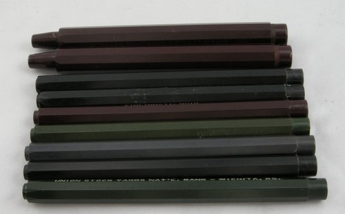 9 Autopoint Pencil Bodies - Bakelite - 7 Regular, 2 Jumbo - 1940's - Picture 1 of 2