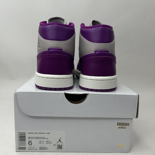 Nike Air Jordan 1 Retro Mid WMNS “Magenta Plum Sail” BQ6472-501 Women's 6 New - Picture 4 of 5