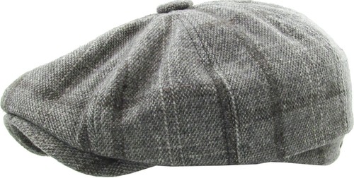 Men's Cabbie Newsboy and Ascot Plaid Ivy Button Hat Cap - Picture 15 of 19