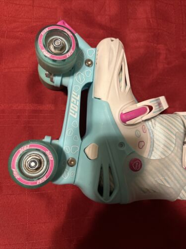 Yvolution Kids' Neon Combo Skates 12K-2 (Teal/Pink) - Picture 7 of 9