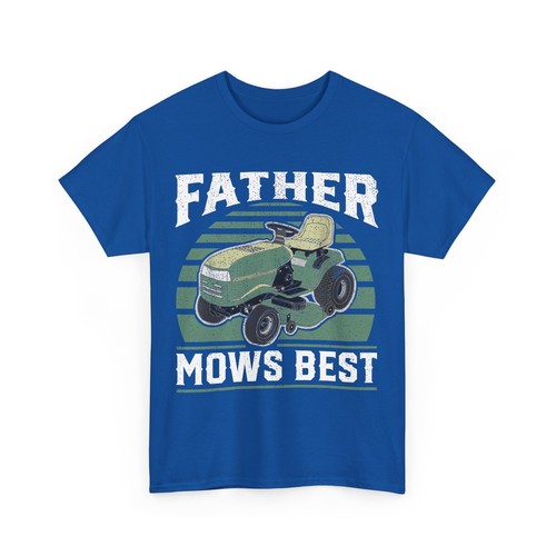 Mowing Dad T-Shirt, Father Mows Best Funny Riding Mower Shirt - Picture 7 of 8