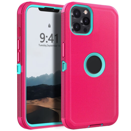 Custodia rigida antiurto telefono in gomma robusta per Apple iPhone 12/Pro/Pro Max - Foto 19 di 54