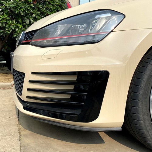 Front Fog Light Air Vent Trim For VW Golf 7 GTI 2013-2016 2014 2015 Gloss Black - Imagen 11 de 12