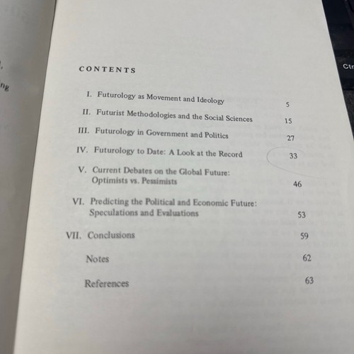 Futurology Promise Performance Prospects by Victor C Ferkiss Paperback 1977 - Foto 5 di 6