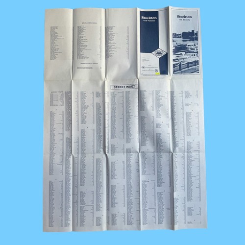 California Map of Stockton and Vicinity 1975 - Picture 4 of 4