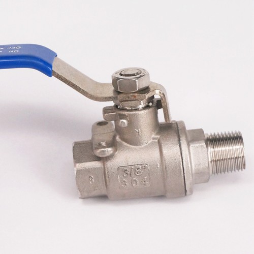 1/4" 1/2" 3/4" BSPT Female-Male 304 Stainless 2-Piece Type Ball Valve Full Port - Picture 14 of 39