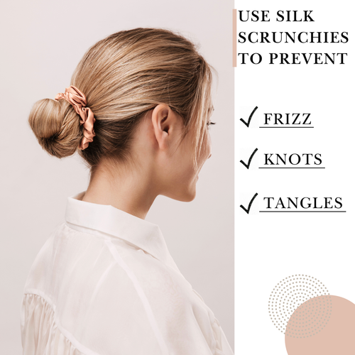 Skinny 100% Mulberry Silk Scrunchie – Handmade in USA - Hair Tie - Picture 262 of 333