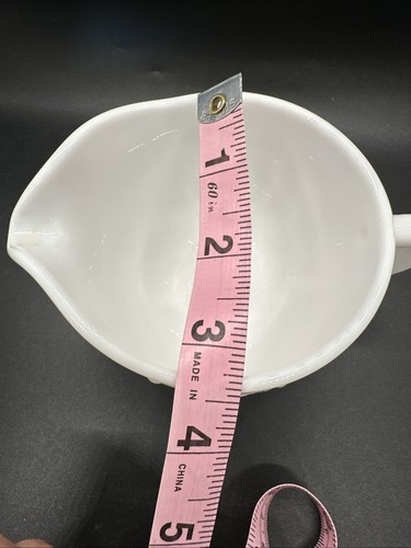 Vintage Imperial Milchglas Milchkännchen Schüssel erhaben Traube, Blatt, Rebe MCM 3,5" - Bild 10 von 15