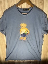 Polo Ralph Lauren Men  s Large Blue Bear Beach Ball Print Shirt