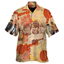 The Monkees Rock Band All Over Print 3D Aloha Summer Beach Hawaiian Shirt
