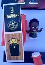 2025 WNBA Series 1 TeenyMates Nneka Ogwumike Seattle Storm Locker W/Label/Bench