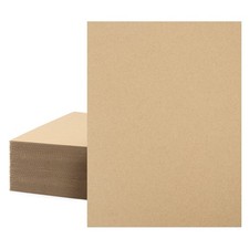 Mat Board Center 50 Corrugated Cardboard Sheets 9x12 Inches Flat Card Board I...