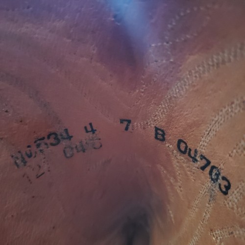 Lucchese N4534 1883 Buffalo Leather Womans Boots Snip Toe Size 7 B - Picture 12 of 13