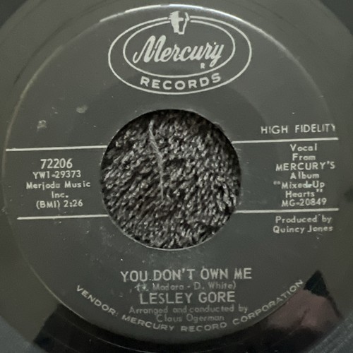 Lesley Gore  You Don't Own Me / Run Bobby Run 7'' Vinyl US 1963 TESTED VG+ VIDEO - Picture 3 of 5
